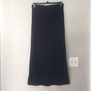 Black maxi skirt